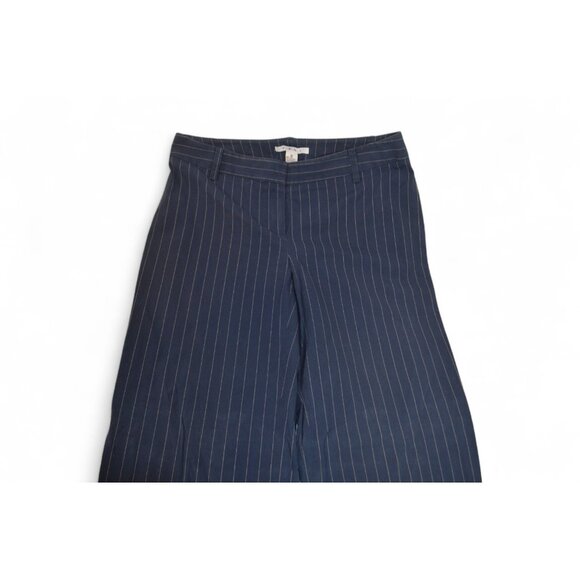 Cabi Women’s Navy Pinstripe Pants Size: 8 Dress Slacks Cotton Blend - Picture 1 of 4
